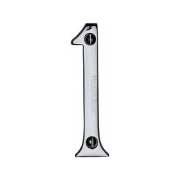 Heritage Brass Numeral 1 Face Fix 76mm (3") Polished Chrome finish