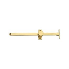 Heritage Brass Casement Stay Sliding Design 10" Unlacquered Brass Finish