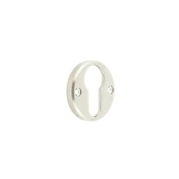 Burlington Westbourne Knurled Euro Profile Escutcheon Polished Nickel - By Frelan Hardware - BUR181PN