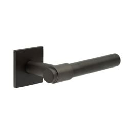 CR-103 Dark Bronze Fixed Dead Square Rose Door Handle - By Frelan Hardware - CR-103B3DB