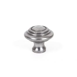 Natural Smooth Ringed Cabinet Knob - Small
