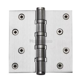 Heritage Brass Hinge Brass with Ball Bearing 4" x 4" Satin Chrome finish