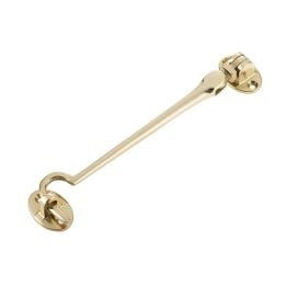 Jedo Brass Cabin Hooks 150mm Polished Brass - By Frelan Hardware - JV110DPB