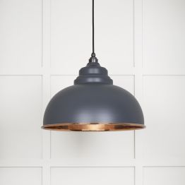 Smooth Copper Harborne Pendant in Slate
