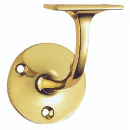 Lightweight Handrail Bracket - Polished Brass