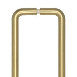 CRES 425mm Back to Back Satin Brass D Shape Pull Handle - By Frelan Hardware - CRES3002SBB2B