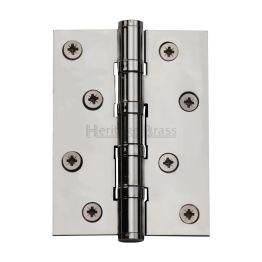 Heritage Brass Hinge Brass with Ball Bearing 4" x 3" Polished Chrome finish