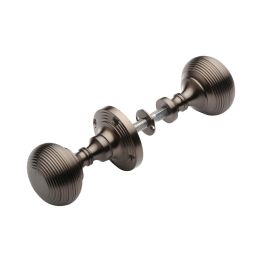 Heritage Brass Reeded Rim Knob Matt Bronze finish