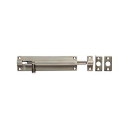 Straight Barrel Bolt - Satin Stainless Steel
