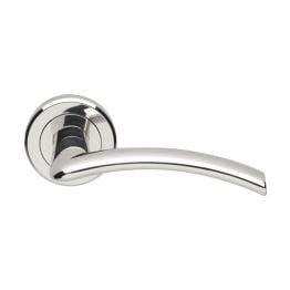 Serozzetta Tres Lever On Round Rose - Polished Chrome