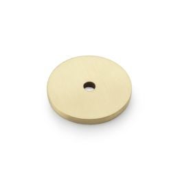 Alexander & Wilks - Circular Backplate - Satin Brass - Diameter 30mm