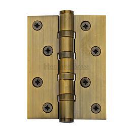 Heritage Brass Hinge Brass with Ball Bearing 4" x 3" Antique Brass Finish