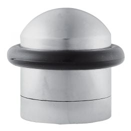 Floor Mounted Door Stop - Satin Chrome