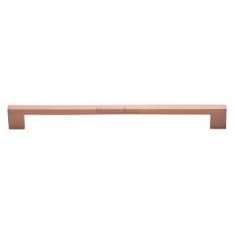 Heritage Brass Cabinet Pull Metro Design 254mm CTC Satin Rose Gold Finish
