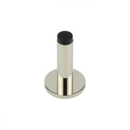 Burlington Plain Wall Mounted Door Stops Plain Rose Polished Nickel - By Frelan Hardware - BUR-970PN-971PN