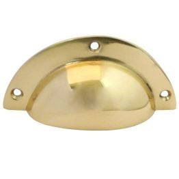 Jedo Drawer Pulls 85mm Polished Brass - By Frelan Hardware - JV423PB