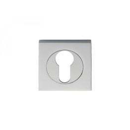 Serozzetta Square Euro Profile Escutcheon - Polished Chrome