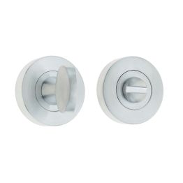 Jedo Designer Turns & Releases 35mm Round Rose no Indicator 35x8mm Satin Chrome - By Frelan Hardware - JV2777SC