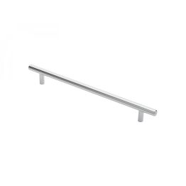 Steel T-Bar Handle 224mm - Polished Chrome