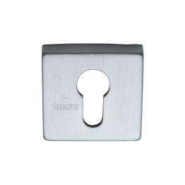 Sorrento Concealed Square Euro Escutcheon Satin Chrome finish
