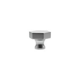 Millhouse Brass Pennington Hexagonal Cabinet Knob Handle - Polished Chrome