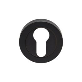 Euro Escutcheon - Matt Black