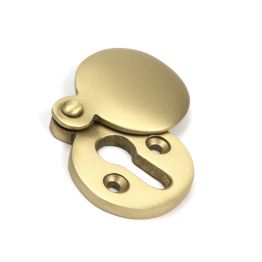 Satin Brass 30mm Round Escutcheon