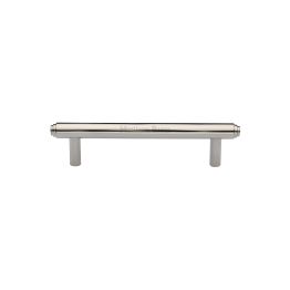 Heritage Brass Cabinet Pull Stepped Design 96mm CTC Polished Nickel finish
