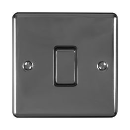 Eurolite Enhance Decorative 1 Gang Switch Black Nickel