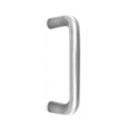 Stainless Steel 19mm D Shape Pull Handles Grade 304 B/T Fixing 300x19mm Satin Stainless Steel - By Frelan Hardware - JSS119C