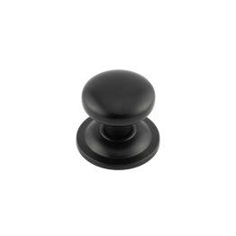 Stainless Steel Centre Door Knobs Matt Black - By Frelan Hardware - JMB3580