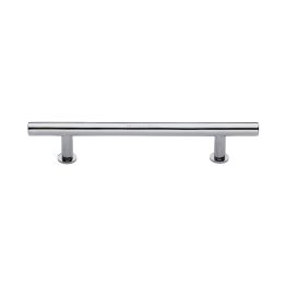 Heritage Brass Cabinet Pull T-Bar Design with 16mm Rose 160mm CTC Polished Chrome Finish