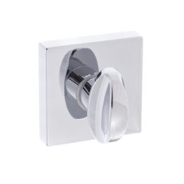 Forme WC Turn and Release on Minimal Square Rose - Polished Chrome