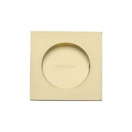 Square Flush Pull 63.5 x 63.5mm Satin Brass finish