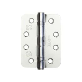 Jedo Grade 11 Radiused Steel Ball Bearing Hinges 102x76mm Polished Chrome - By Frelan Hardware - J8500RPC