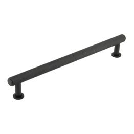 Burlington Piccadilly Knurled Cabinet Handles 224mm Black - By Frelan Hardware - BUR412MB