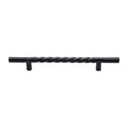 Black Iron Rustic Cabinet Pull Rope Design 457mm