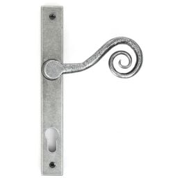 Pewter Monkeytail Slimline Lever Espag. Lock Set - LH