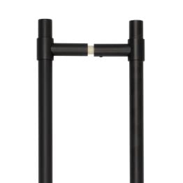 CRES 425mm Back to Back Black T-Bar Pull Handle - By Frelan Hardware - CRES3001MBB2B