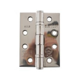Atlantic Ball Bearing Hinges Grade 13 Fire Rated 4" x 3" x 3mm - Polished Stainless Steel (Pair)