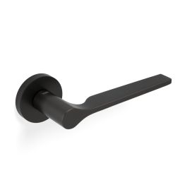 Valli Carmen Lever on Round Rosette - Dark Bronze PVD