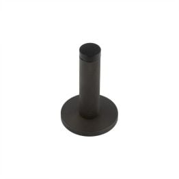 Burlington Knurled Wall Mounted Doorstops Plain Rose Dark Bronze - By Frelan Hardware - BUR-968DB-971DB