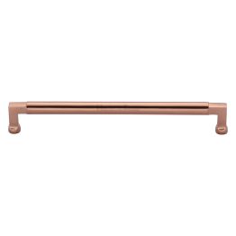 Heritage Brass Cabinet Pull Bauhaus Design 254mm CTC Satin Rose Gold Finish