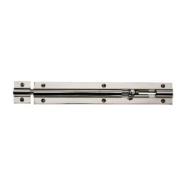 Heritage Brass Door Bolt Straight 8" x 1.25" Polished Nickel finish