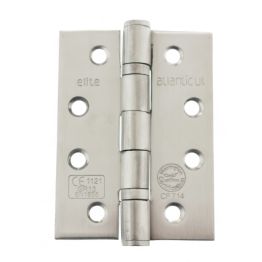 Atlantic Ball Bearing Hinges Grade 13 Fire Rated 4" x 3" x 3mm - Satin Stainless Steel (Pair)
