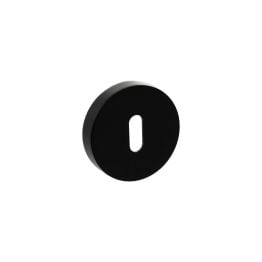 Senza Pari Key Escutcheons on Round Rose - Matt Black