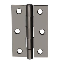 NON CE Mild Steel Butt Hinges - Black Nickel