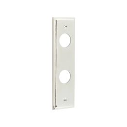 Burlington II Lever Plate Choices Din Bathroom Polished Nickel - By Frelan Hardware - BUR456PN