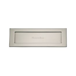 Heritage Brass Letterplate 12" x 4" Polished Nickel finish