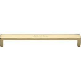 Heritage Brass Cabinet Pull Wide Metro Design 203mm CTC Polished Brass Finish